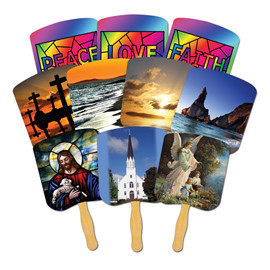 Product:  Sandwiched Religious Hand Fans