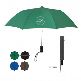 Product: 36" ARC TELESCOPIC FOLDING AUTOMATIC UMBRELLA