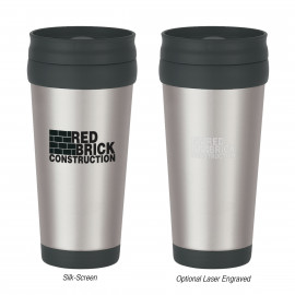 Product: 16 OZ. STAINLESS STEEL SLIDE ACTION TRAVEL TUMBLER