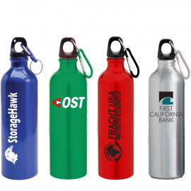 Product: 24 Oz. Aluminum Sport Bottle with Matching Color Carabiner