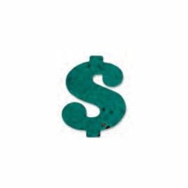 Product: Dollar Sign Plant A Shape Bookmark