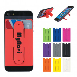 Product: SILICONE PHONE WALLET WITH STAND