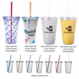 Product: 16 OZ. NEWPORT ACRYLIC TUMBLER WITH INSERT