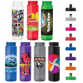 Product: Newport 25 oz. PET Bottle with Pull Spout Lid