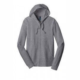 Product: District® Young Mens Lightweight Jersey Full-Zip Hoodie