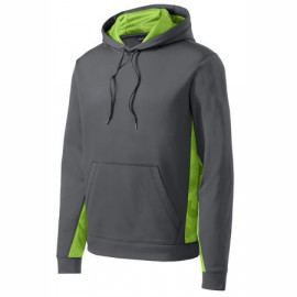 Product: Sport-Tek® Sport-Wick® CamoHex Fleece Colorblock Hooded Pullover