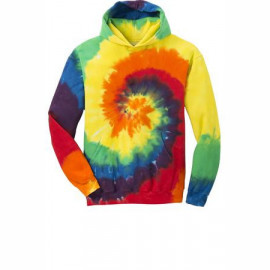 Product: Port & Company® Youth Essential Tie-Dye Pullover Hooded Sweatshirt