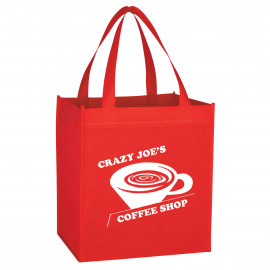 Product: NON-WOVEN SHOPPING TOTE BAG - 10 1/2"   x  11 3/4"  x  8"