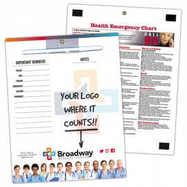 Product: Double Sided Dry Erase Laminated Magnetic Memo Board