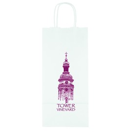 Product: White Kraft Vino - 6W x 3¼ x 13H