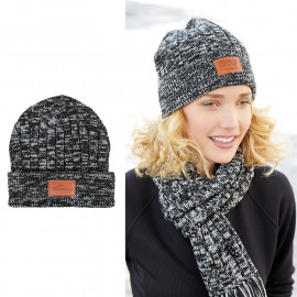Product: LEEMAN™ HEATHERED KNIT CUFFED RIB BEANIE