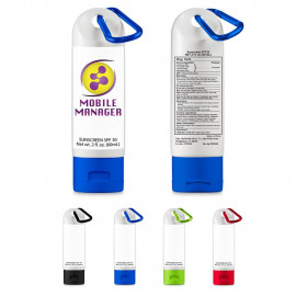 Product: 2 OZ. SUNSCREEN WITH CARABINER - SPF 30