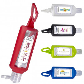 Product: HAND SANITIZER WITH SILICONE HOLDER - 1 OZ.
