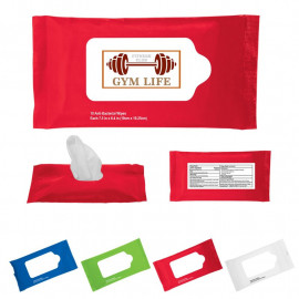 Product: SANITIZER WET WIPES IN RE-SEALABLE POUCH - 10 PC