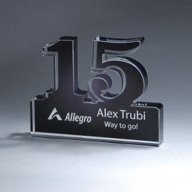 Product: Freestanding 15 Year Anniversary Award