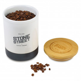 Product: Aurora Bamboo Ceramic Coffee Canister