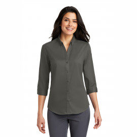 Product: Port Authority® Ladies 3/4-Sleeve SuperPro™ Twill Shirt
