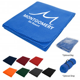 Product: Filmore Fleece Blanket Silkscreen Imprint
