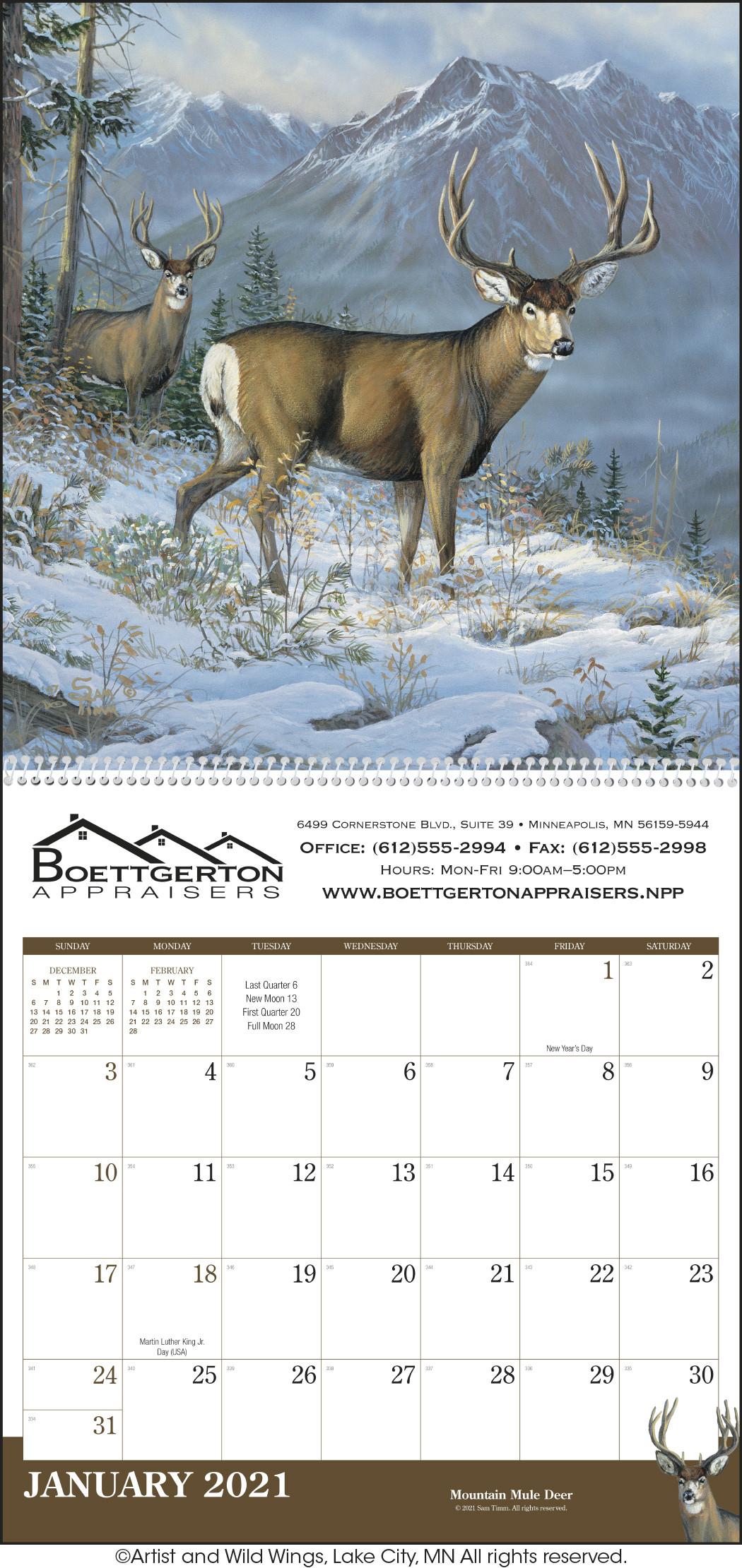 Wildlife Art Calendar