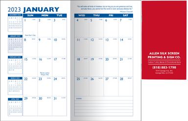 Promotional Budget Marble Monthly Planner