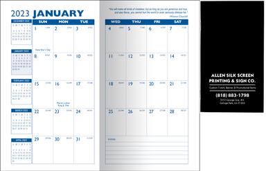 Promotional Budget Marble Monthly Planner