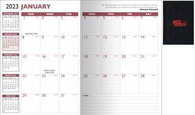 Promotional Vinyl Monthly Planner 2023