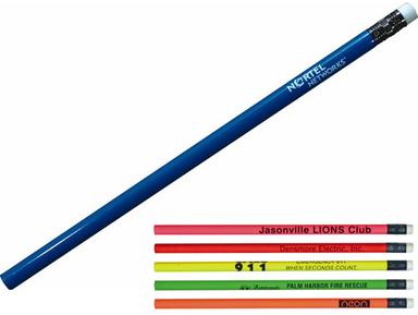 Neon Thrifty Pencil W/ White Eraser