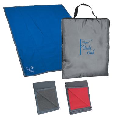 REVERSIBLE FLEECE/NYLON BLANKET WITH CARRY CASE ( Silk-Screen )