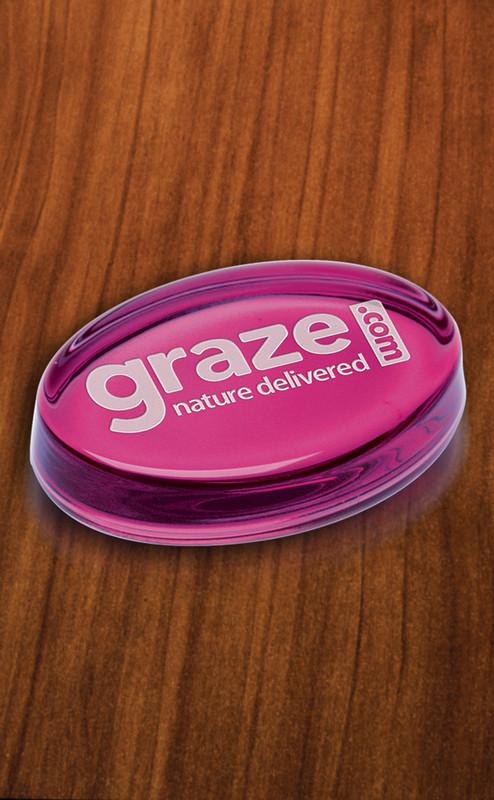 Gemstone Paperweight Pink