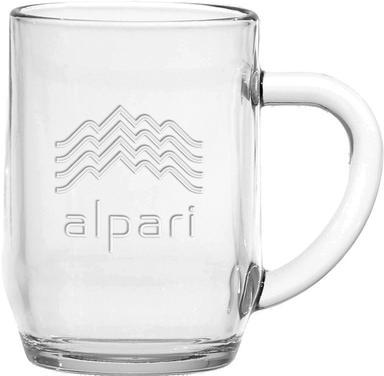 10 oz. Haworth Glass Coffee - Deep Etched