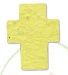 Cross Plant a Shape Bookmark