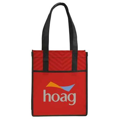 Printed Chevron Non-Woven Shopper Tote