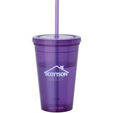 Kraze 16 oz. Tumbler & Straw