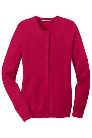 Port Authority® Ladies Value Jewel-Neck Cardigan