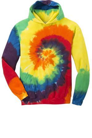 Port & Company® Youth Essential Tie-Dye Pullover Hooded Sweatshirt