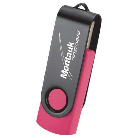 Rotate Black Clip Flash Drive 2GB