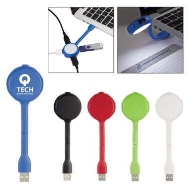 4-Port USB Hub With Book Light