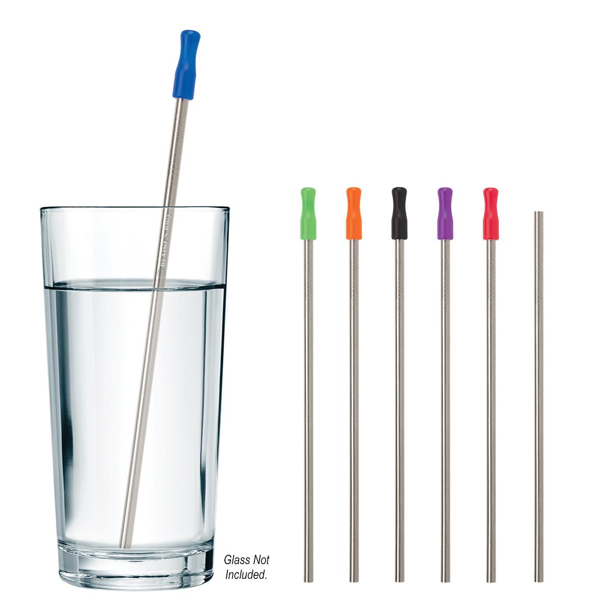 STAINLESS STEEL STRAW WITH CLEANING BRUSH