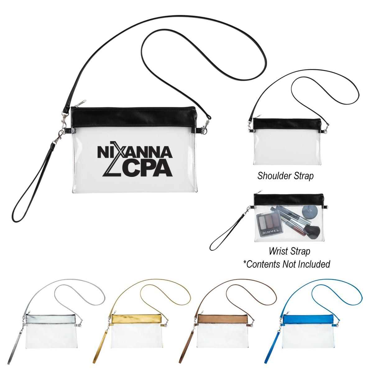 GAME DAY CLEAR WRISTLET POUCH