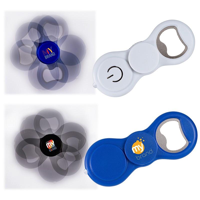 SPINNER BOTTLE OPENER WITH LIGHT