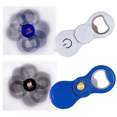 SPINNER BOTTLE OPENER WITH LIGHT