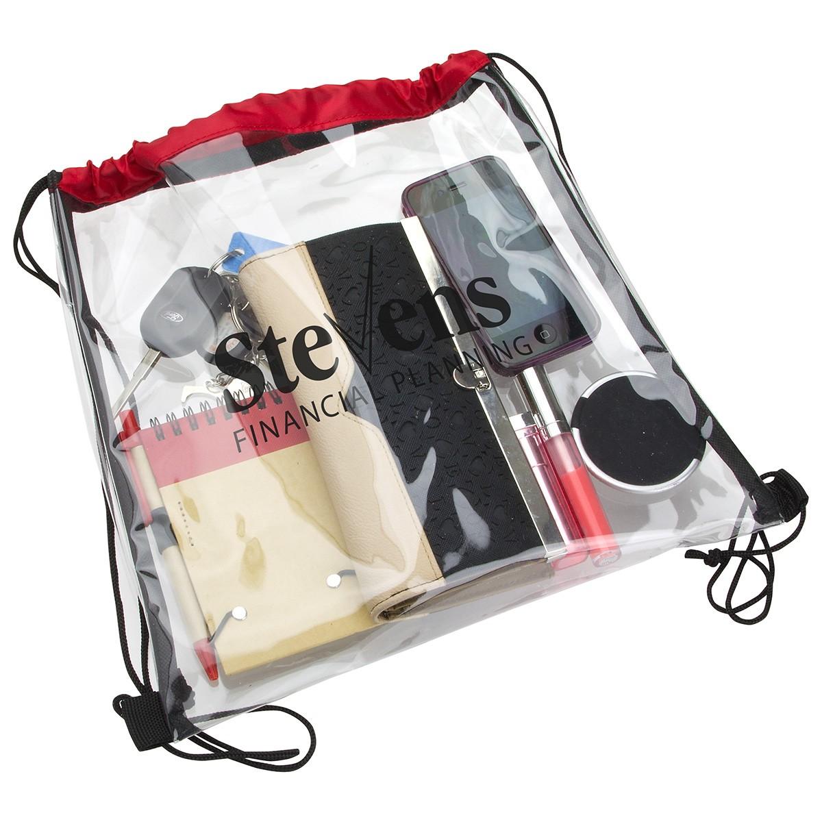 Clear Bag with Drawstring