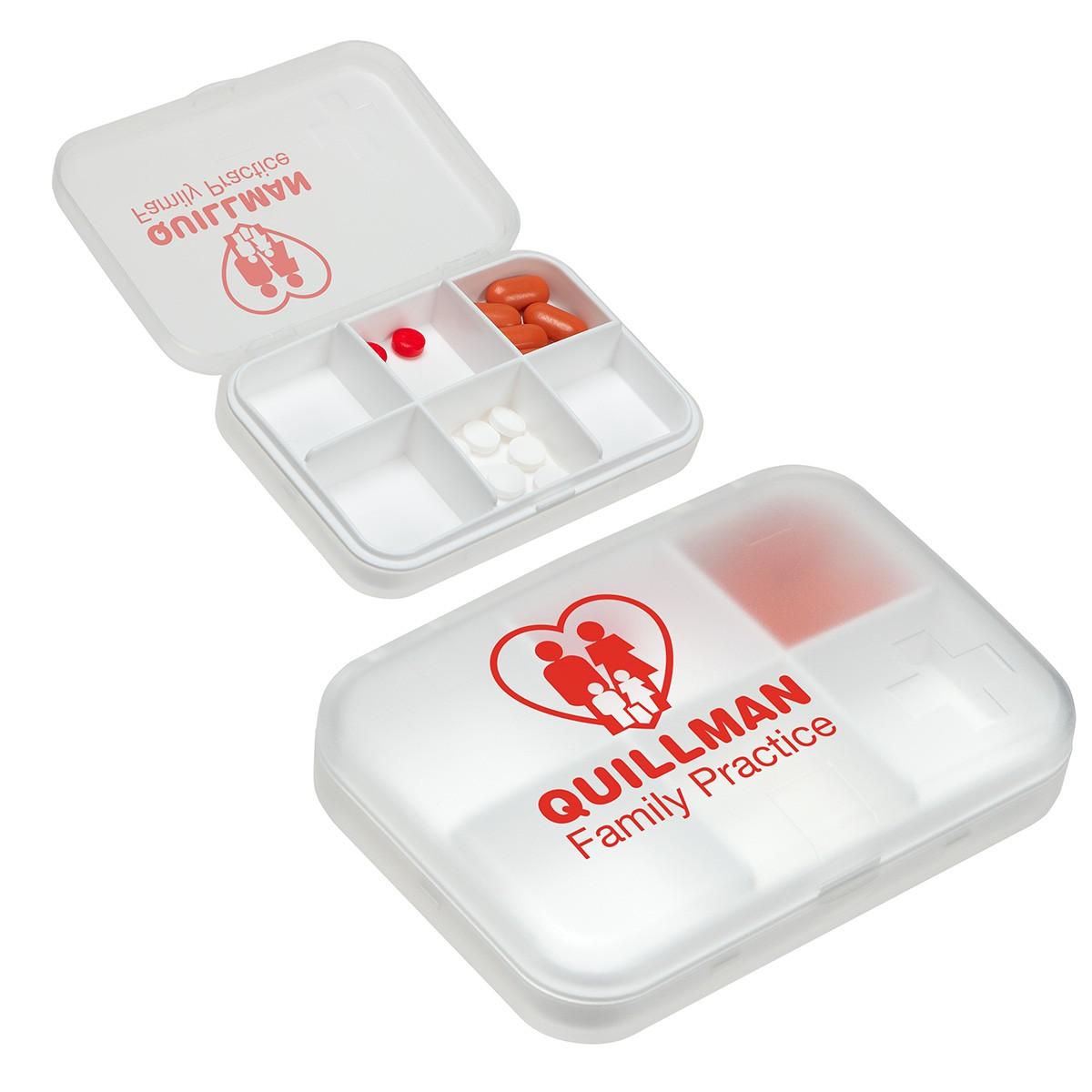 Easy-Carry 6 Compartment Pillbox