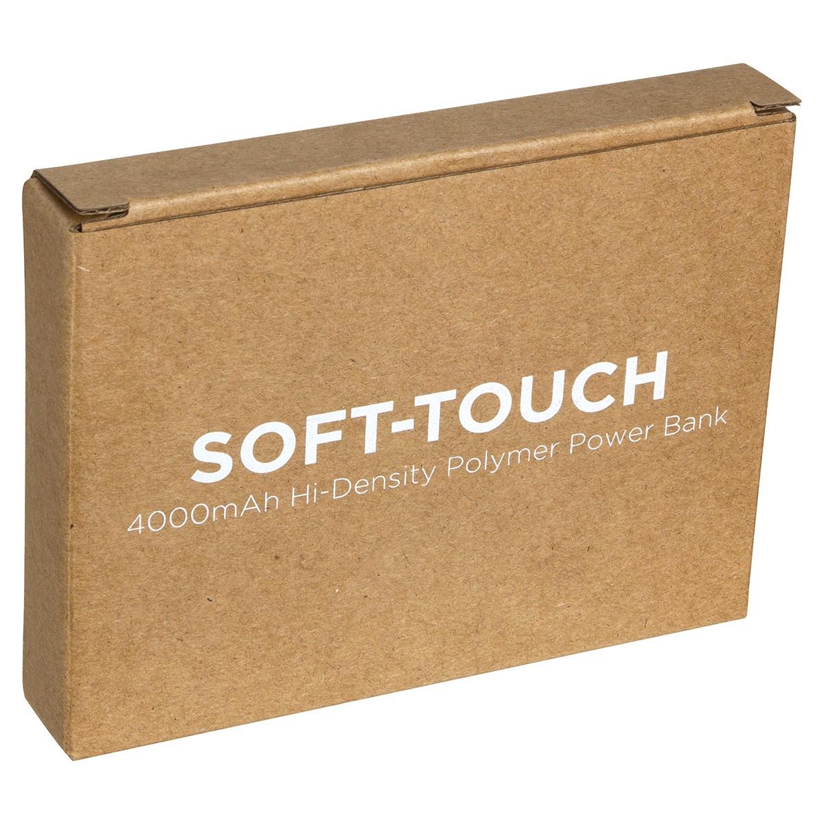 Soft-Touch 4000mAh Hi-Density Polymer Power Bank