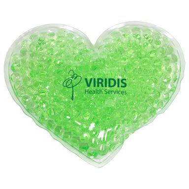 Large Heart Aqua Pearls Hot/Cold Pack