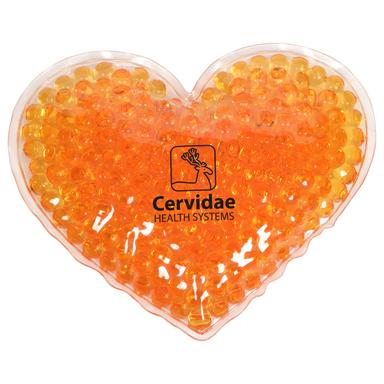 Large Heart Aqua Pearls Hot/Cold Pack
