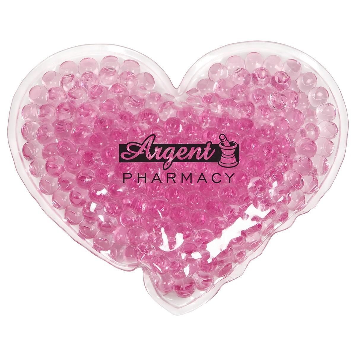 Large Heart Aqua Pearls Hot/Cold Pack