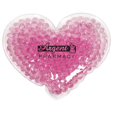 Large Heart Aqua Pearls Hot/Cold Pack