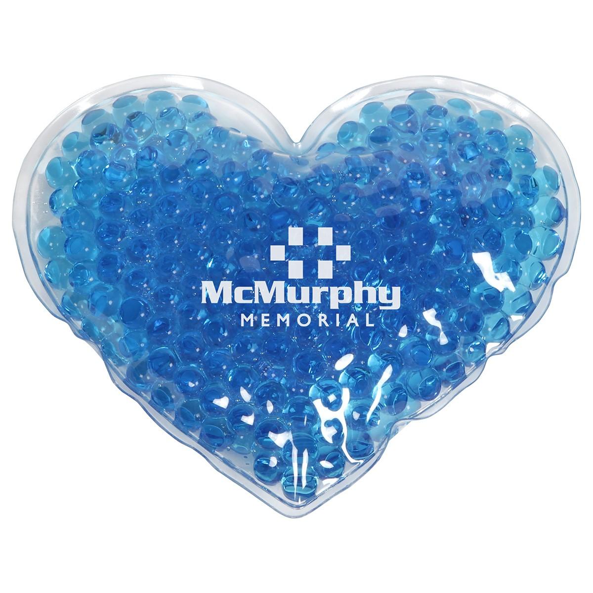 Large Heart Aqua Pearls Hot/Cold Pack