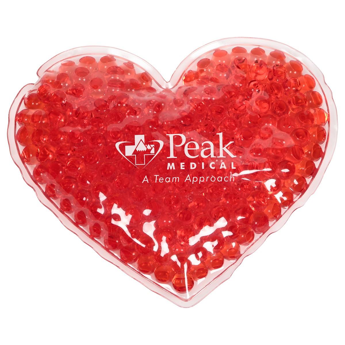 Large Heart Aqua Pearls Hot/Cold Pack